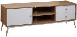 купить Тумба напольная для TV Deco Marani 2 polite 150x40x51H Oak/White в Кишинёве 