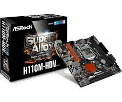 MB ASRock H110M-HDV R3.0 mATX