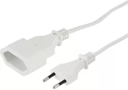cumpără Cablu IT Hama 223264 Extension Cable With Euro Plug, For Indoors, 5 M, Black în Chișinău 