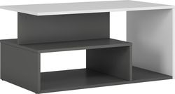 Masuta de cafea Leka graphite / white