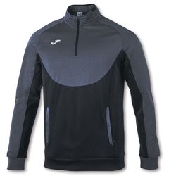 FINAL SALE - Толстовка JOMA - ESSENTIAL 1/2 ZIPPER ANTHRACITE-BLACK