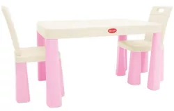 cumpără Set de mobilier pentru copii Richi (04680/12) Masa in set cu scaune roz/alb în Chișinău 