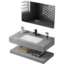 купить Шкаф под умывальник SanDonna Set 1009G (60cm) piatra sinterizata в Кишинёве 