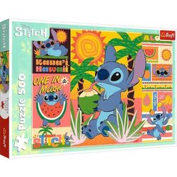 купить Головоломка Trefl 37483 Puzzles 500 Holidays with Stitch, Disney Lilo&Stitch в Кишинёве 