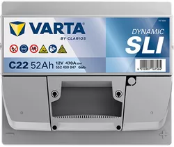 купить Автомобильный аккумулятор Varta 52AH 470A(EN) клемы 0 (207x175x190) S4 002 (552400047K262) в Кишинёве 