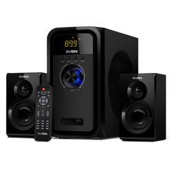 Speakers SVEN "MS-2051" SD-card, USB, FM, remote control, Bluetooth, Black, 55w/30w + 2x12.5w/2.1