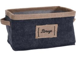 Корзина тканевая Storage 28X20X16cm "Джинса", ручки
