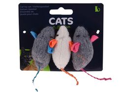 Игрушки для кошек Cats "Мышь тряпичная" 3шт, 12X10сm