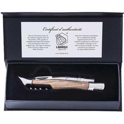 cumpără Cuțit turistic Laguiole Luxury Line Pocket Knife Olive & Corkscrew in cutie lemn în Chișinău 