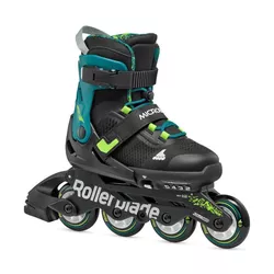 cumpără Role Rollerblade 86B0751520NG02 Microblade XT, 36-40.5, Nero/Verde Petrolio în Chișinău 