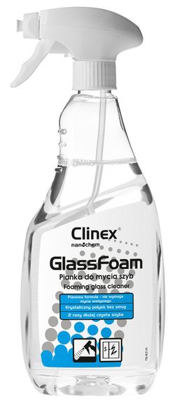 Clinex Glass Foam 650мл стекла, зеркала, хрусталь