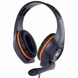 GMB Gaming Headset GHS-05-O, 40mm driver, 20-20000Hz, 32 Ohm, 102 db, 0.250g, 3.5mm, Black/Orange