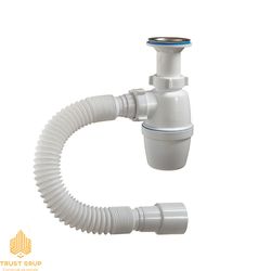 Sifon pentru chiuvetă 1-1/2 cu țeavă gofrată F 40x50(25)