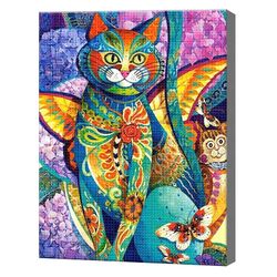 Волшебный кот, 30x40 см, aлмазная мозаика