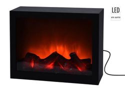 Камин декоративный LED 29Х23Х10cm, 220V, черный