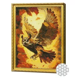 купить Картина по номерам Art Gallery GA86533 Mozaic cu diamante 40x50cm Zborul buhei в Кишинёве 