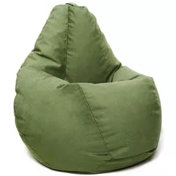 купить Кресло-мешок BeanBag BM5877, Кресло Груша из велюра Maserrati, L, зелёный в Кишинёве 