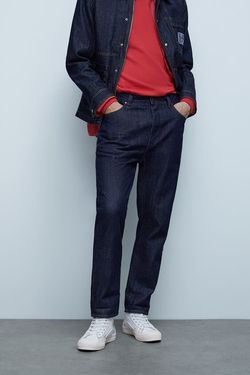 Брюки ZARA Темно синий