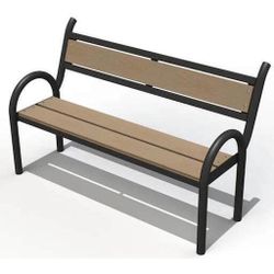 купить Комплектующий элемент для детской площадки Copfer PTP047 Скамейка со спинкой 1,5 м (для установки на бетон) в Кишинёве 