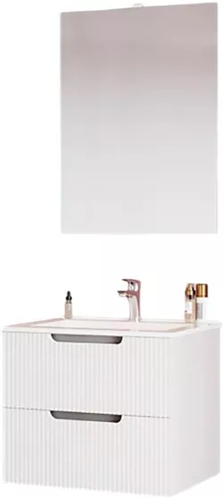 cumpără Dulap pentru lavoar Savinidue Ibiza 60C/F00+oglinda 210/EL+LAMP 906024 în Chișinău 