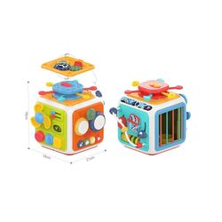 купить Развивающая доска Huanger (78058) Cub cu șapte fețe HE0556 в Кишинёве 