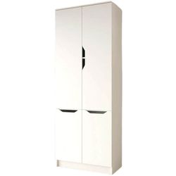 купить Шкаф детский MebelStar LILU 4D 80x40x210 White (MBS-1319) в Кишинёве 