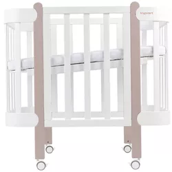 cumpără Pătuț Ingvart 45984520008 Nika, Alb/Cappucino 60x120cm în Chișinău 