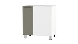 Kitchen lower cabinet, false right corner, 900 mm