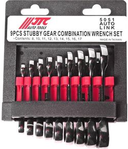 cumpără Cheie fixă JTC JTC-5051 ключи комбинированные с трещоткой 8-17 мм. укороченных 9 предм. în Chișinău 