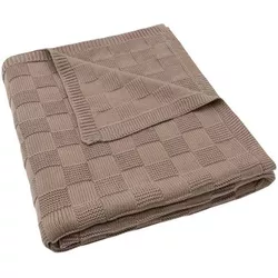 купить Детское постельное белье Jollein 516-522-68125 Paturica Box Knit Milky Coffee GOTS, 100x150cm в Кишинёве 