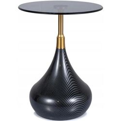 купить Журнальный столик Signal Taurus szklo FI 40*54 dymione/czarny в Кишинёве 