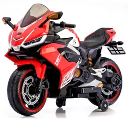 cumpără Mașină electrică pentru copii Richi (56782) Motocicleta rosie pe acumulator pentru copii (011) în Chișinău 