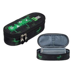купить Школьный пенал St.RIGHT 57869 Penar 23x9.5x6cm, Green Game в Кишинёве 