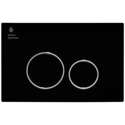 cumpără Buton rezervor WC Hydro S 005D, Negru Mat + Cromat în Chișinău 