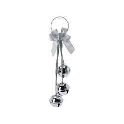 купить Новогодний декор Promstore 51145 Подвеска с колокольчиками 3шт Шар, 8cm, серебряный в Кишинёве 