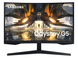 27" SAMSUNG Odyssey G5 S27AG552EI Black, Curved-VA 2560x1440,FreeSync165Hz,1msMPRT,300cd,DP+HDMI