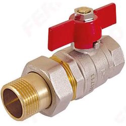 купить Запорная арматура Ferro Шаровой кран с голландским соединением 1/2" MF KS1 // KFPS1 в Кишинёве 