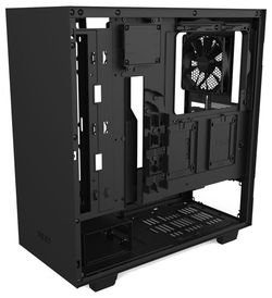 Case ATX NZXT H510i, 1xUSB 3.1, 1xType-C,2x120mm,2xRGB Strips,Temp. Glass,CAM Smart,Cable Man.,Black