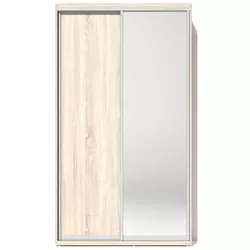 купить Шкаф Fabrik Home Купе 1200 (1 зеркало + 1 ДСП ) дуб сонома в Кишинёве
