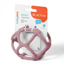 Грызунок силиконовый  Babyono ORTHO розовый