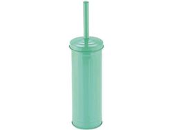 Perie WC cu suport "cilindru" MSV Habana verde, metalic