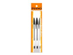 Набор ручек шариковых CRYSTAL PB-934 soft ink, 1mm, 3шт черн