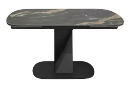 купить Стол Deco Novara 1400-2000x850x760 (HT2592-GN) Black (HY-271) в Кишинёве 