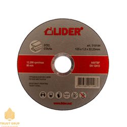 Диск для резки стали 125x1.2x22.23 мм Lider