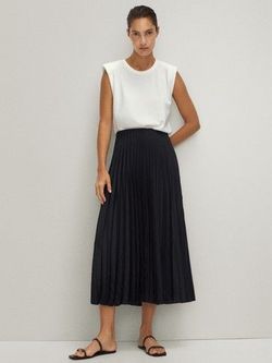 Юбка Massimo Dutti Чёрный 5204/524/800