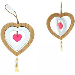 купить Декор Promstore 46562 Valentine 15x15cm 3 сердца в Кишинёве 