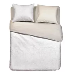 cumpără Lenjerie de pat Moooi 239527 Embroidered Dodo Pavone 240x200/220 Ivory în Chișinău 
