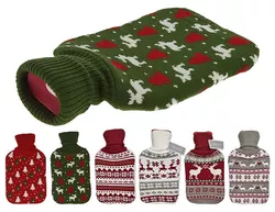 cumpără Accesoriu pentru cei mici Promstore 12737 Termofor de incalzire cu apa 1.75l, 33x19cm, in husa de Craciun (în asortiment) în Chișinău 