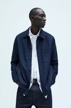 Рубашка ZARA Темно синий 7545/480/401