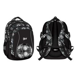 купить Детский рюкзак St.RIGHT 57810 Ghiozdan scolar 32x21x43cm, Silver Goal в Кишинёве 